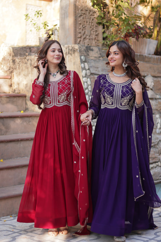 Latest Designer Gown for Women – Embroidered Sequins & Beads | Perfect for Any Occasion
